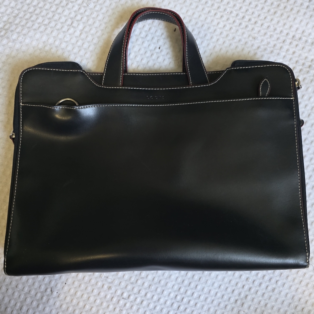 Lodis Black Leather Women's Briefcase